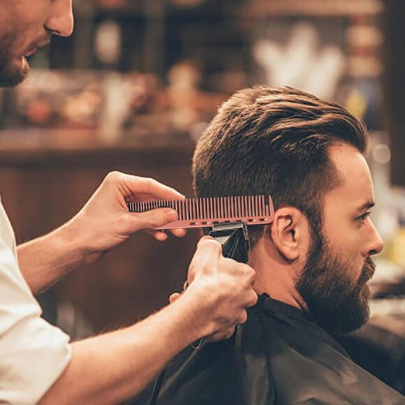 Barber Aluminum Comb Set for Styling and Cutting Durable Rose Gold - Picture 7 of 8